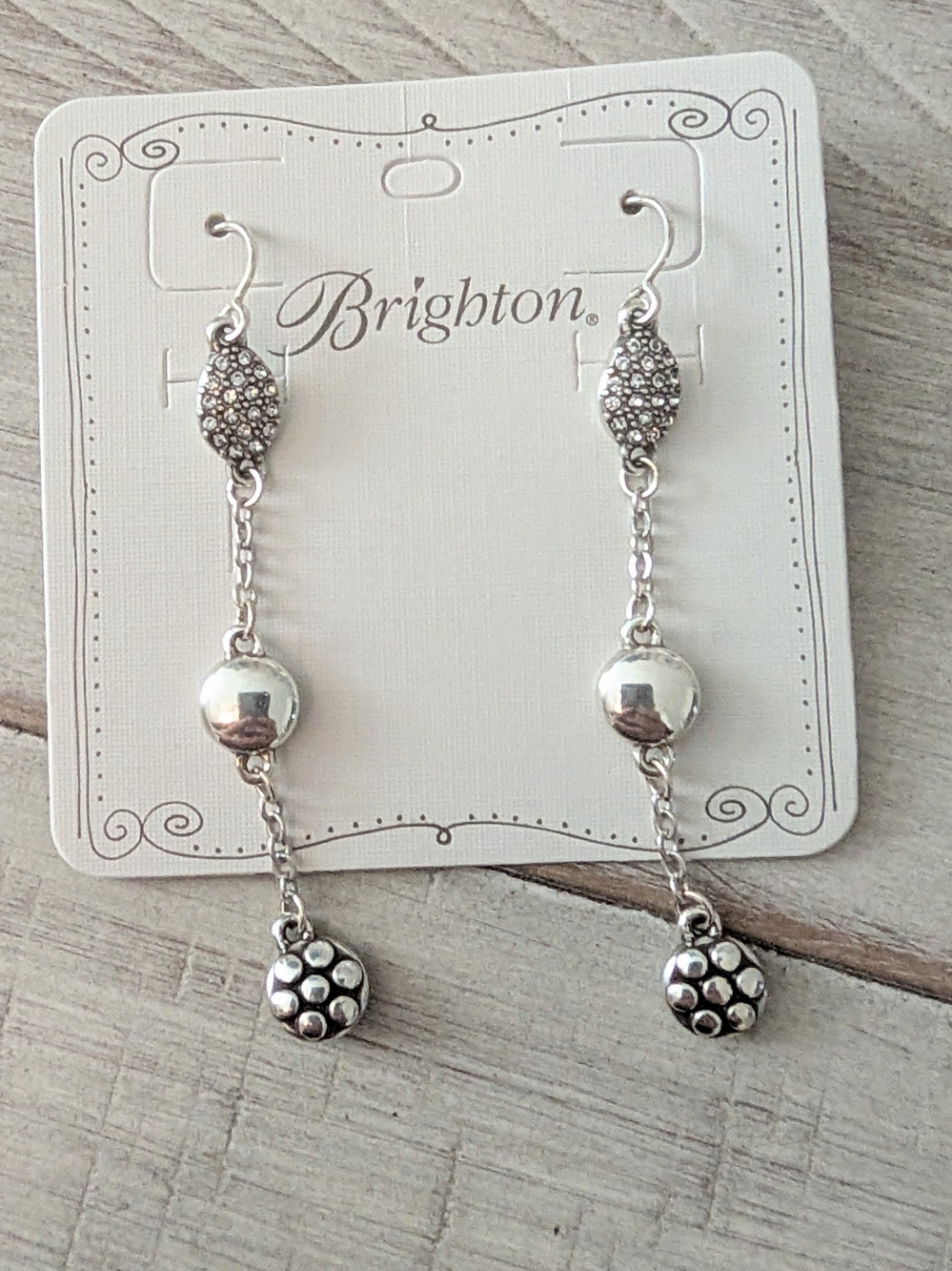Brighton "Pebble Disc" Drop Earrings